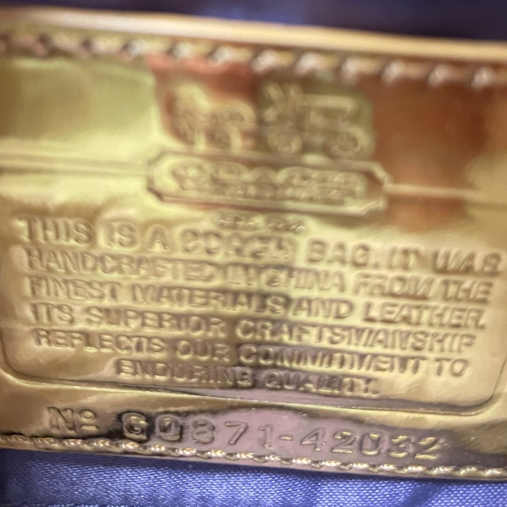 Satin Coach wristlet - Picture 4 of 4